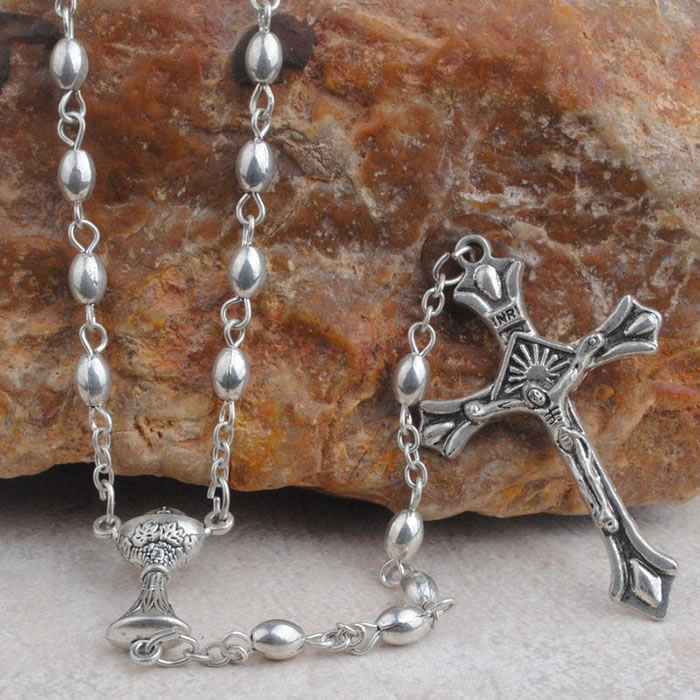 ,metal beads rosary
